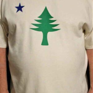 Old Maine Flag Tees Beige