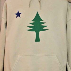 Old Maine flag Sweatshirt Beige