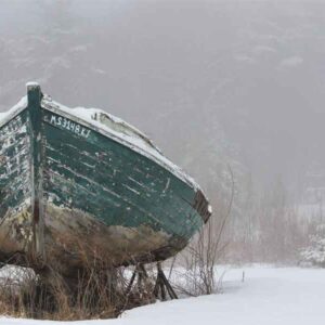 Boat with Snow